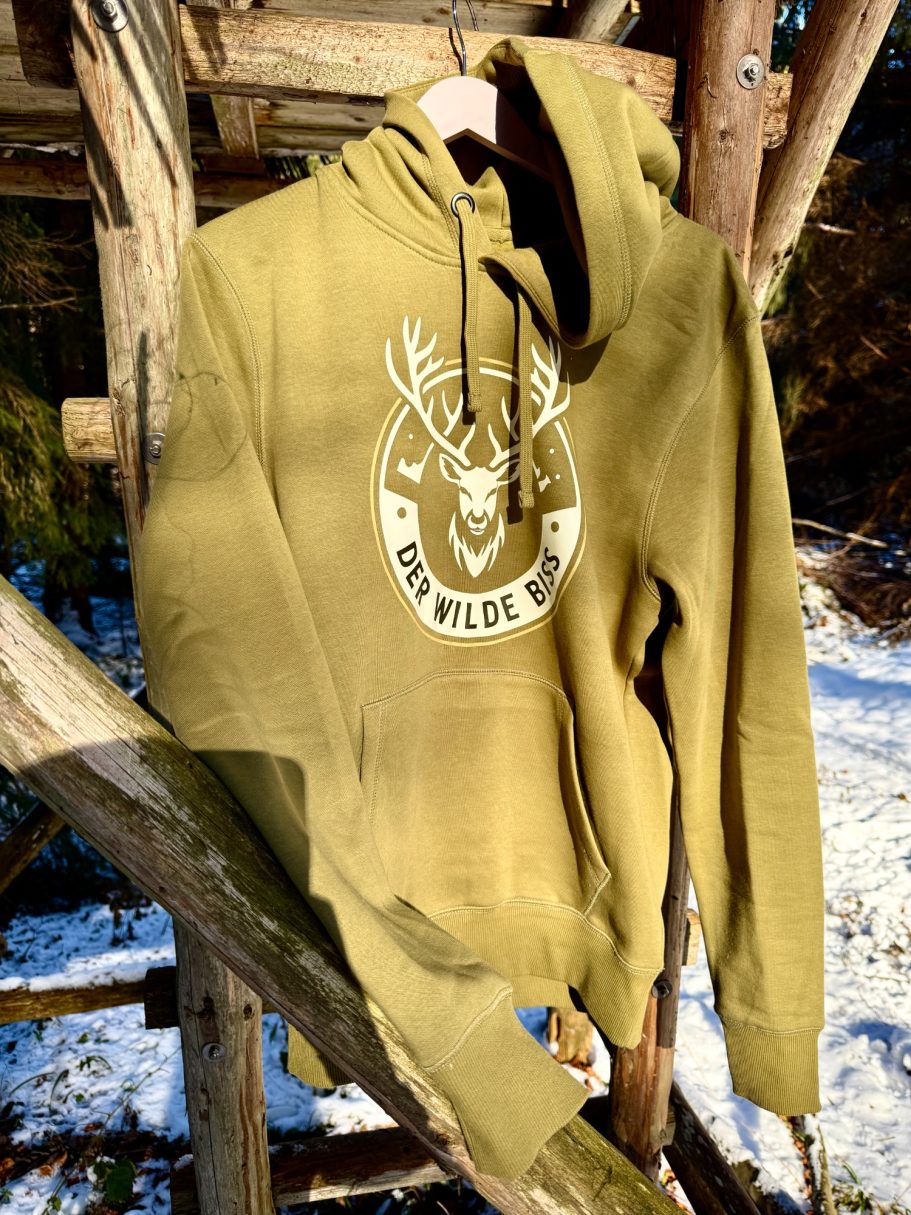 Hoodie Hoodie beige mit Logo